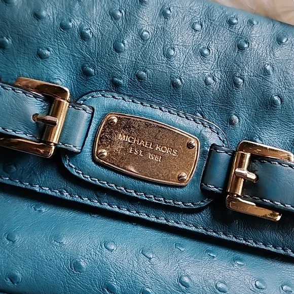 Michael Kors Ostrich leather satchel - Picture 2 of 7